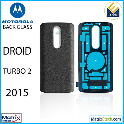 Motorola Moto Droid Turbo 2 (XT1585 2015) Back cover Glass (Genuine OEM) (Black) - Matrix Traders