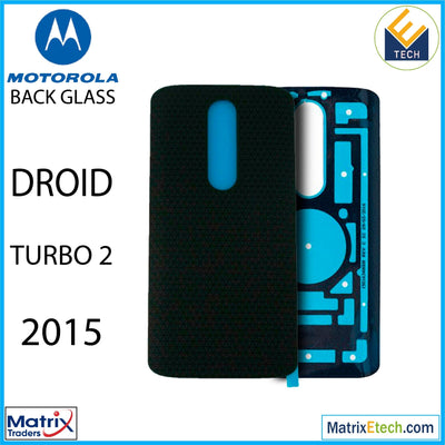 Motorola Moto Droid Turbo 2 (XT1585 2015) Back cover Glass (Genuine OEM) (Black) - Matrix Traders