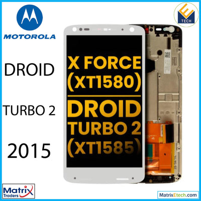 Motorola Moto Droid Turbo 2 (XT1585 2015) LCD Assembly With Frame (Refurbished) - Matrix Traders