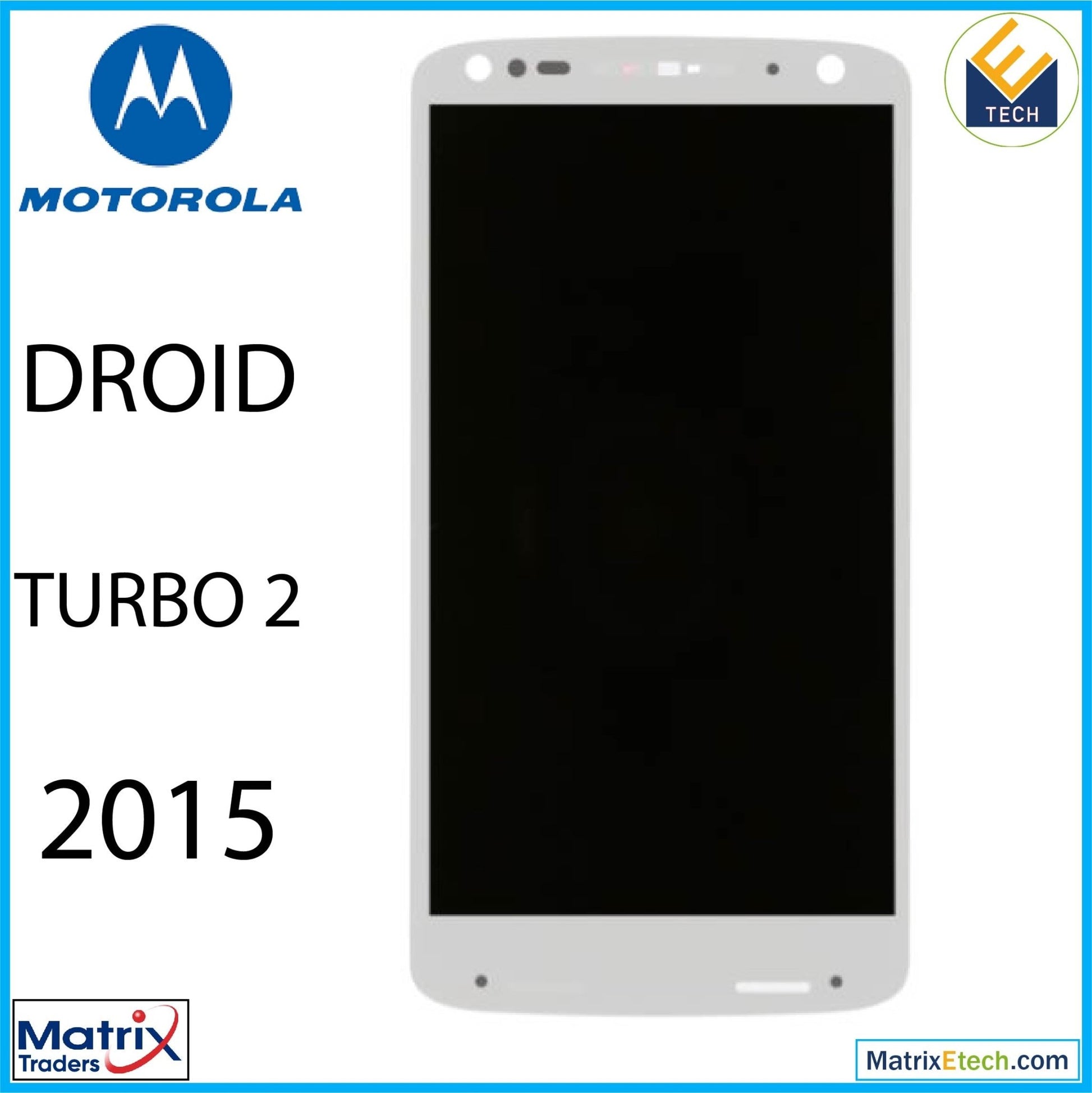 Motorola Moto Droid Turbo 2 (XT1585 2015) LCD Assembly With Frame (Refurbished) - Matrix Traders