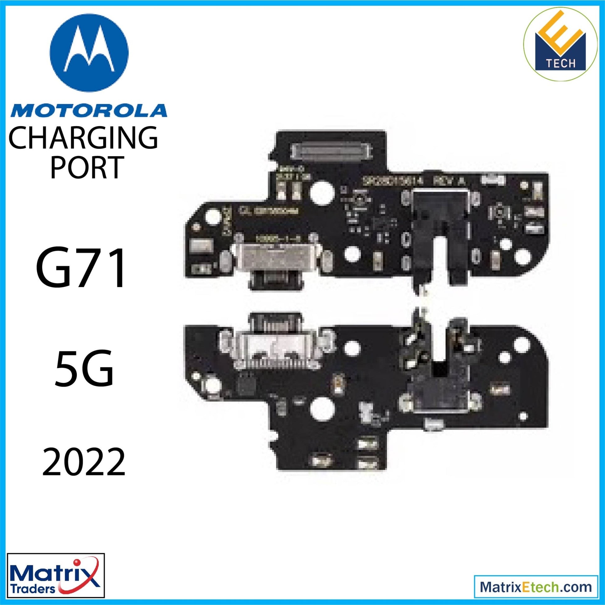 Motorola Moto G71 5G (XT2169 2022) Charging Port Board (Aftermarket Plus) - Matrix Traders