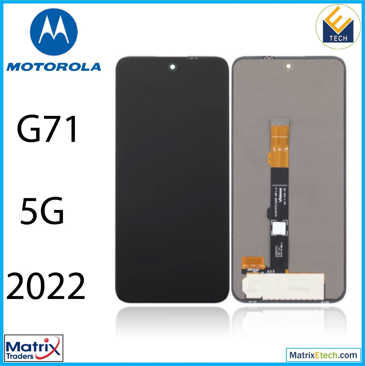 Motorola Moto G71 5G (XT2169 2022) OLED Assembly Without Frame (Refurbished) - Matrix Traders