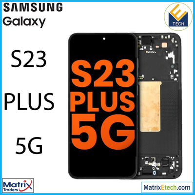 OLED Assembly With Frame Compatible For Samsung Galaxy S23 Plus (Blemish Grade C) - Matrix Traders