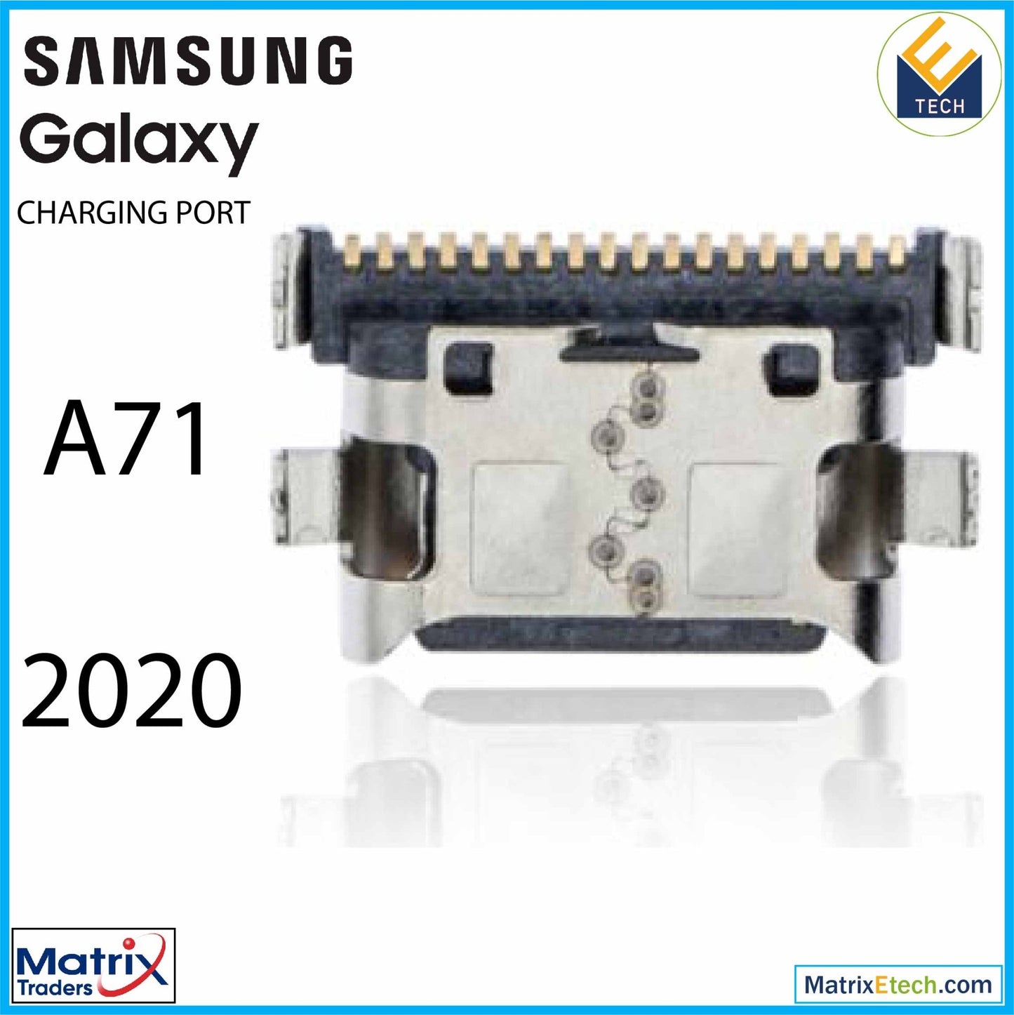 Samsung A71 (A715 2020) Charging Port Only (Soldering Required) (10 Pack) - Matrix Traders