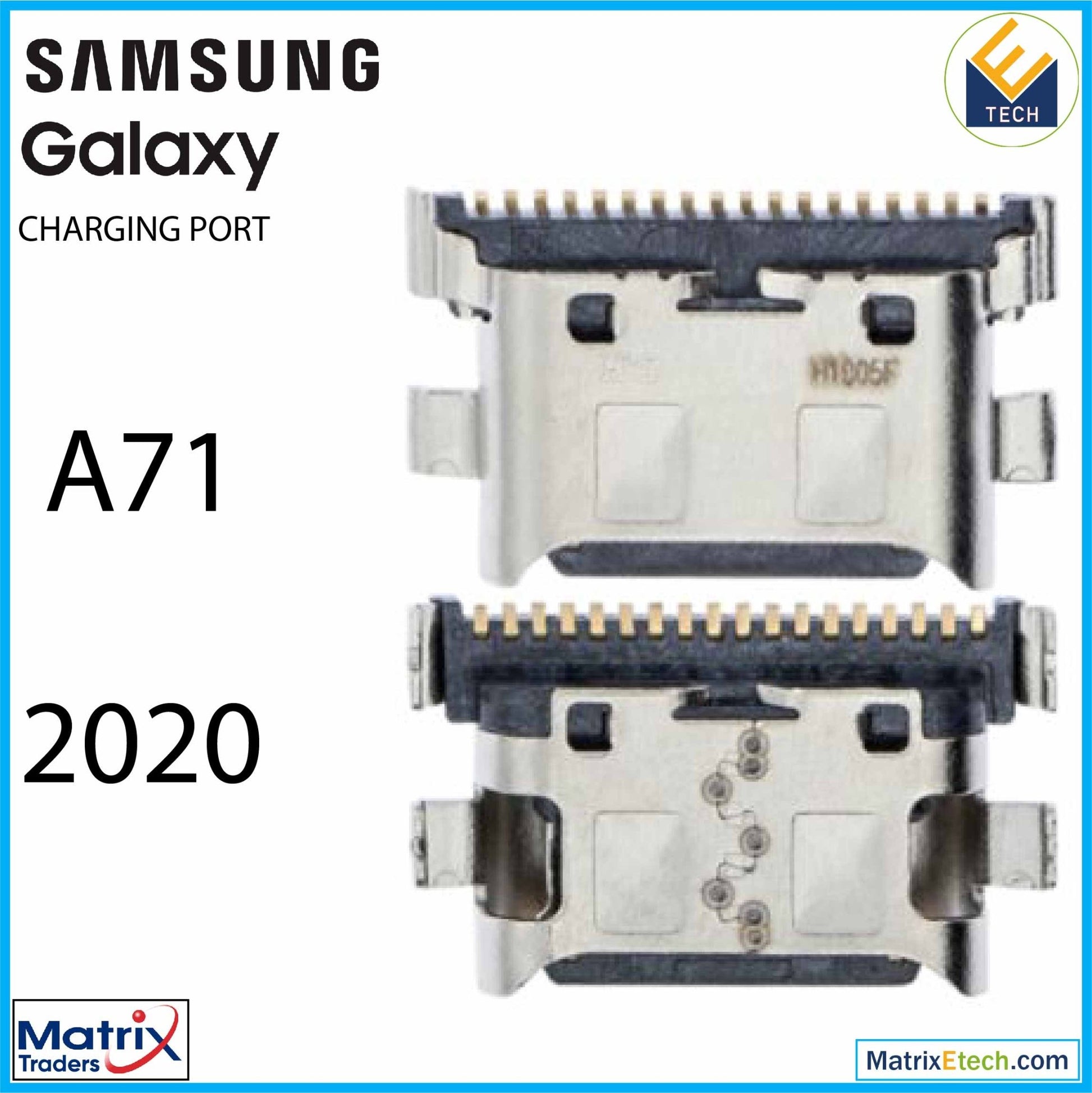 Samsung A71 (A715 2020) Charging Port Only (Soldering Required) (10 Pack) - Matrix Traders