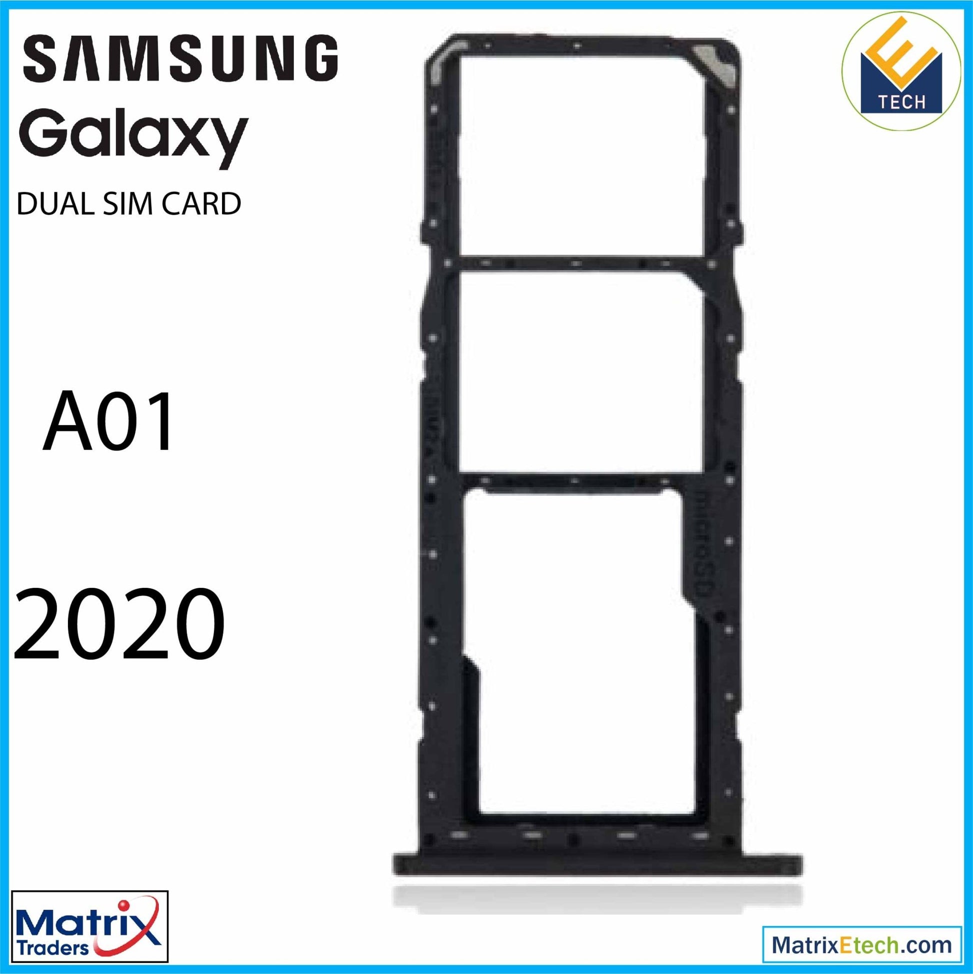 Samsung Galaxy A01 (A015 2020) Dual Sim Card Tray - Matrix Traders