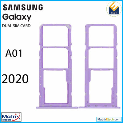 Samsung Galaxy A01 (A015 2020) Dual Sim Card Tray - Matrix Traders