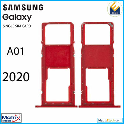 Samsung Galaxy A01 (A015 2020) Single Sim Card Tray - Matrix Traders