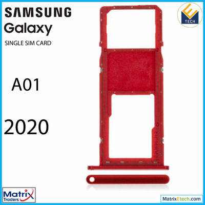 Samsung Galaxy A01 (A015 2020) Single Sim Card Tray - Matrix Traders