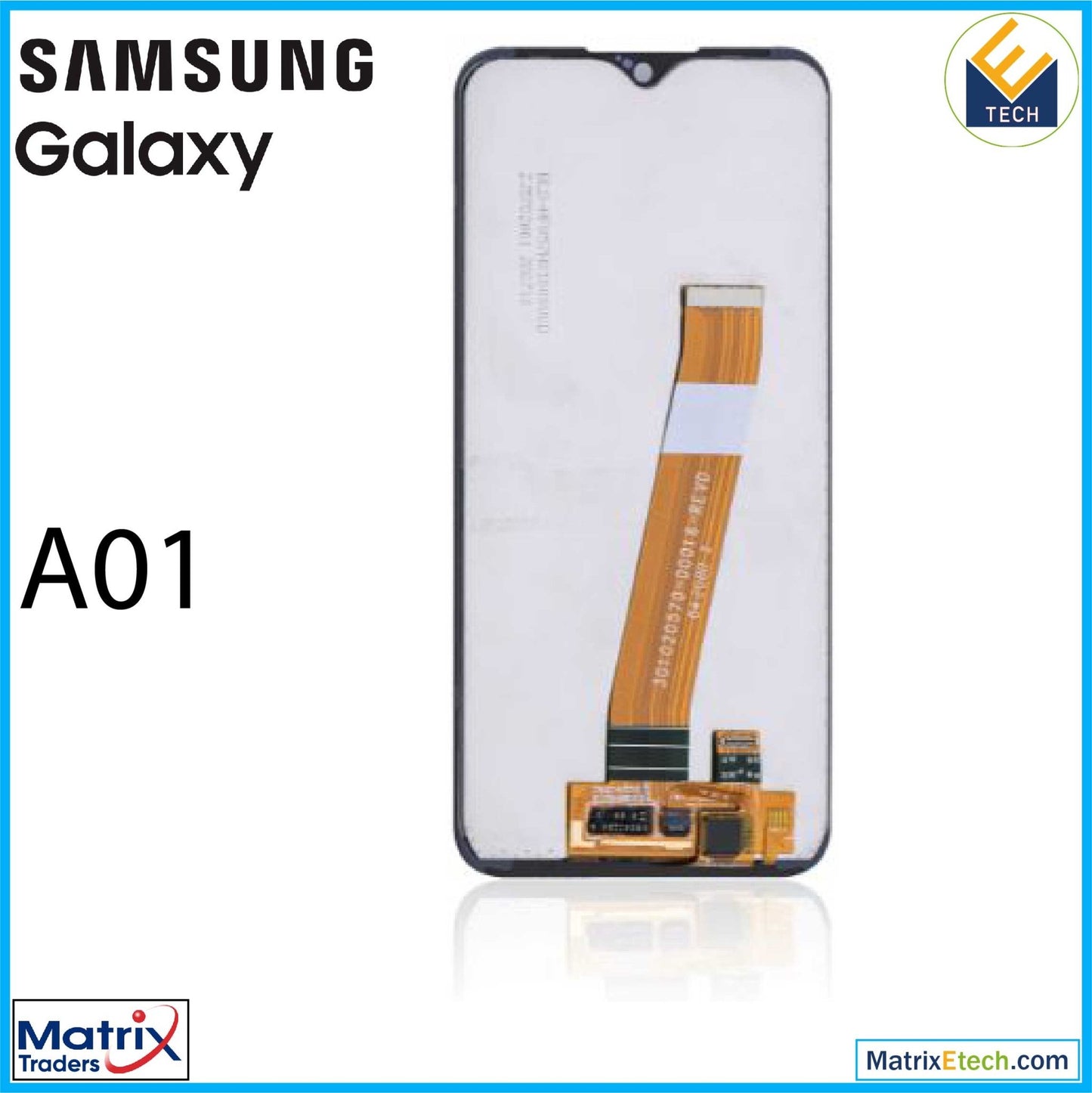 Samsung Galaxy A01 LCD Assembly Without Frame (Aftermarket Plus) - Matrix Traders