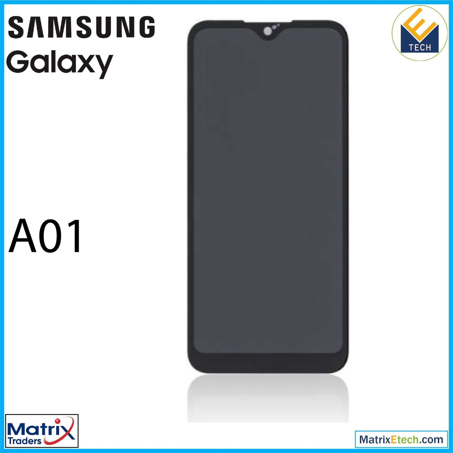 Samsung Galaxy A01 LCD Assembly Without Frame (Aftermarket Plus) - Matrix Traders