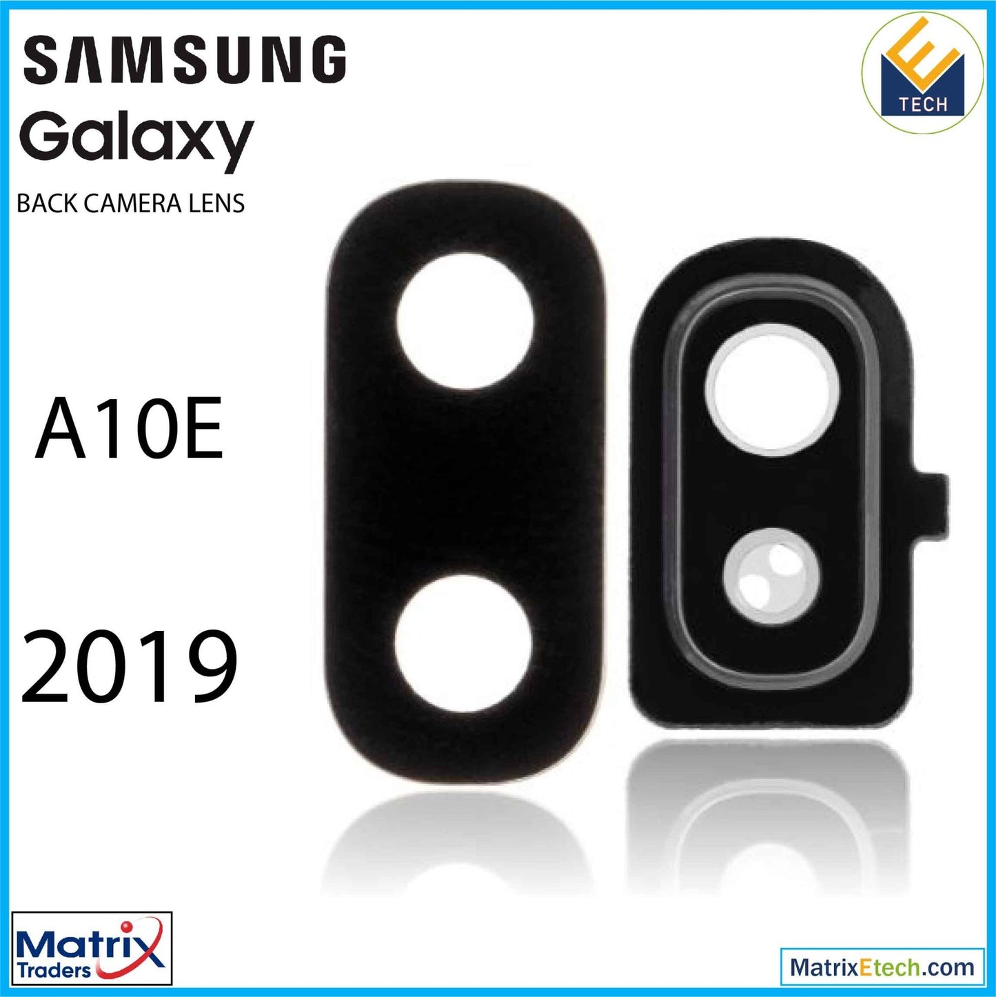 Samsung Galaxy A10E (A102 2019) Back Camera Lens With Cover Bezel Ring - Matrix Traders