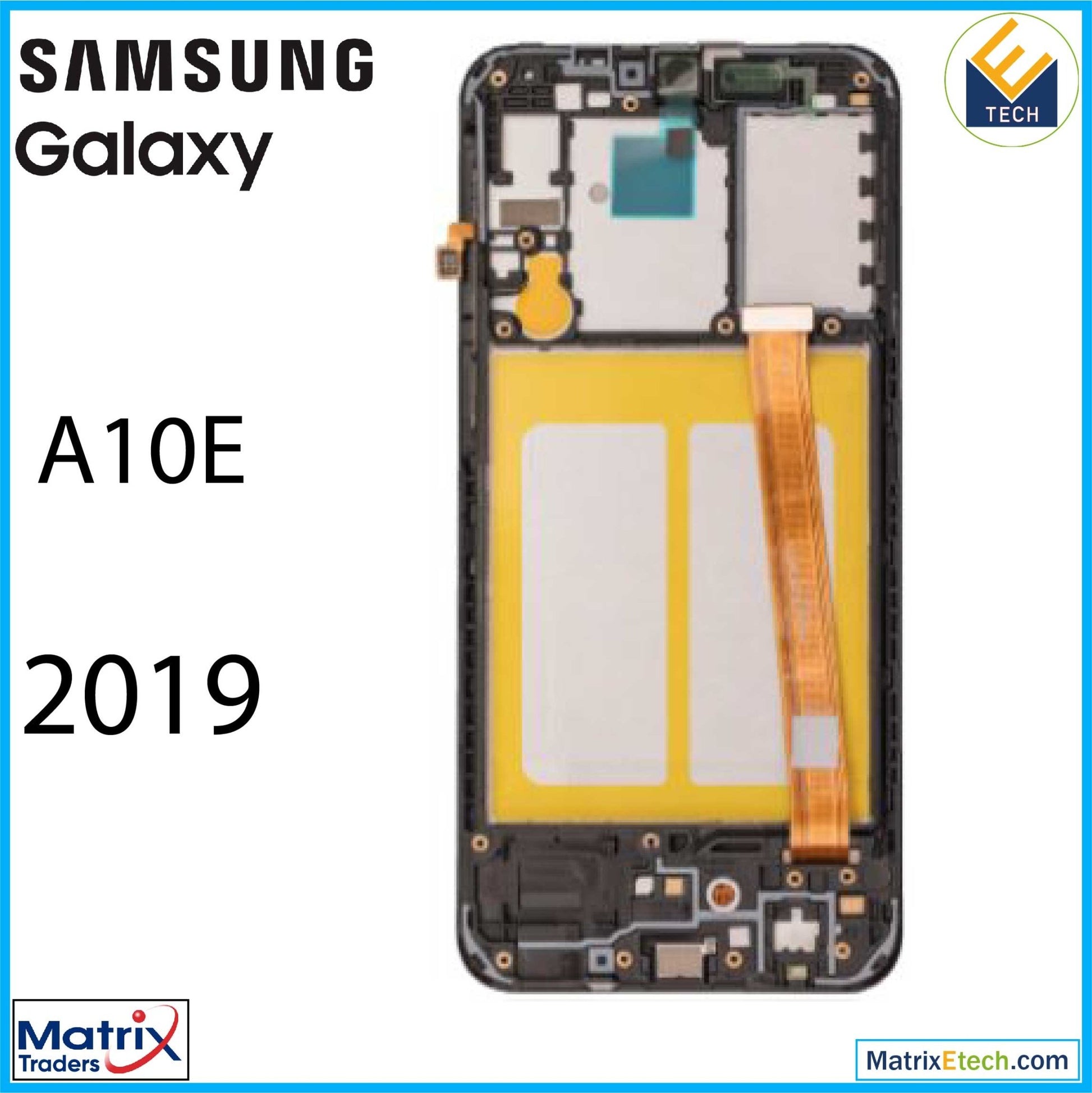 Samsung Galaxy A10E (A102 2019) LCD Assembly With Frame (Aftermarket Plus) - Matrix Traders