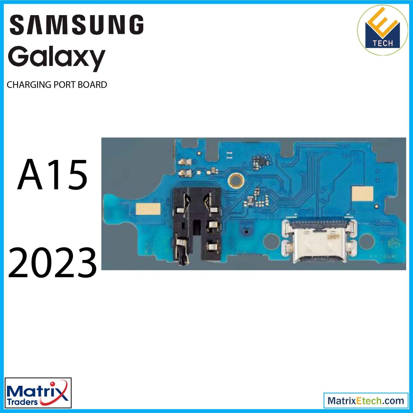 Samsung Galaxy A15 (A155 2023) Charging Port Board With Headphone Jack (Aftermarket Plus) - Matrix Traders