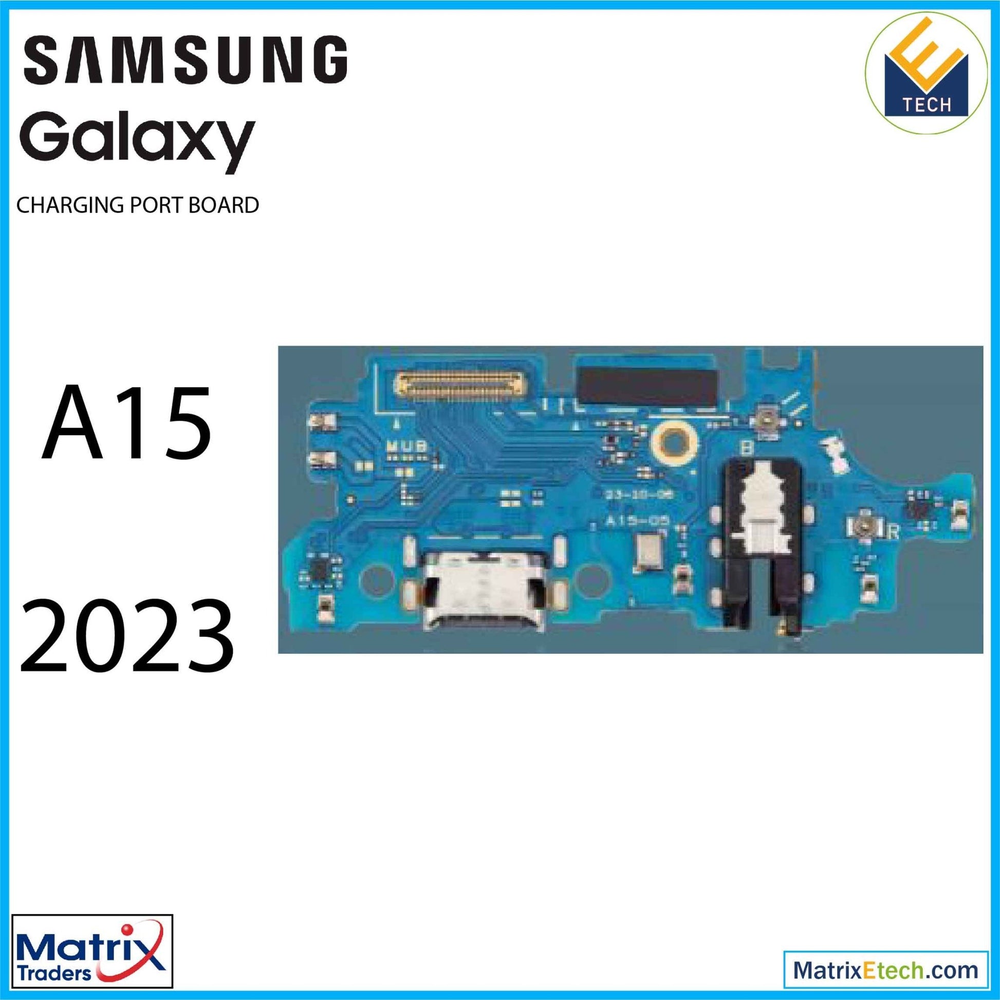 Samsung Galaxy A15 (A155 2023) Charging Port Board With Headphone Jack (Aftermarket Plus) - Matrix Traders