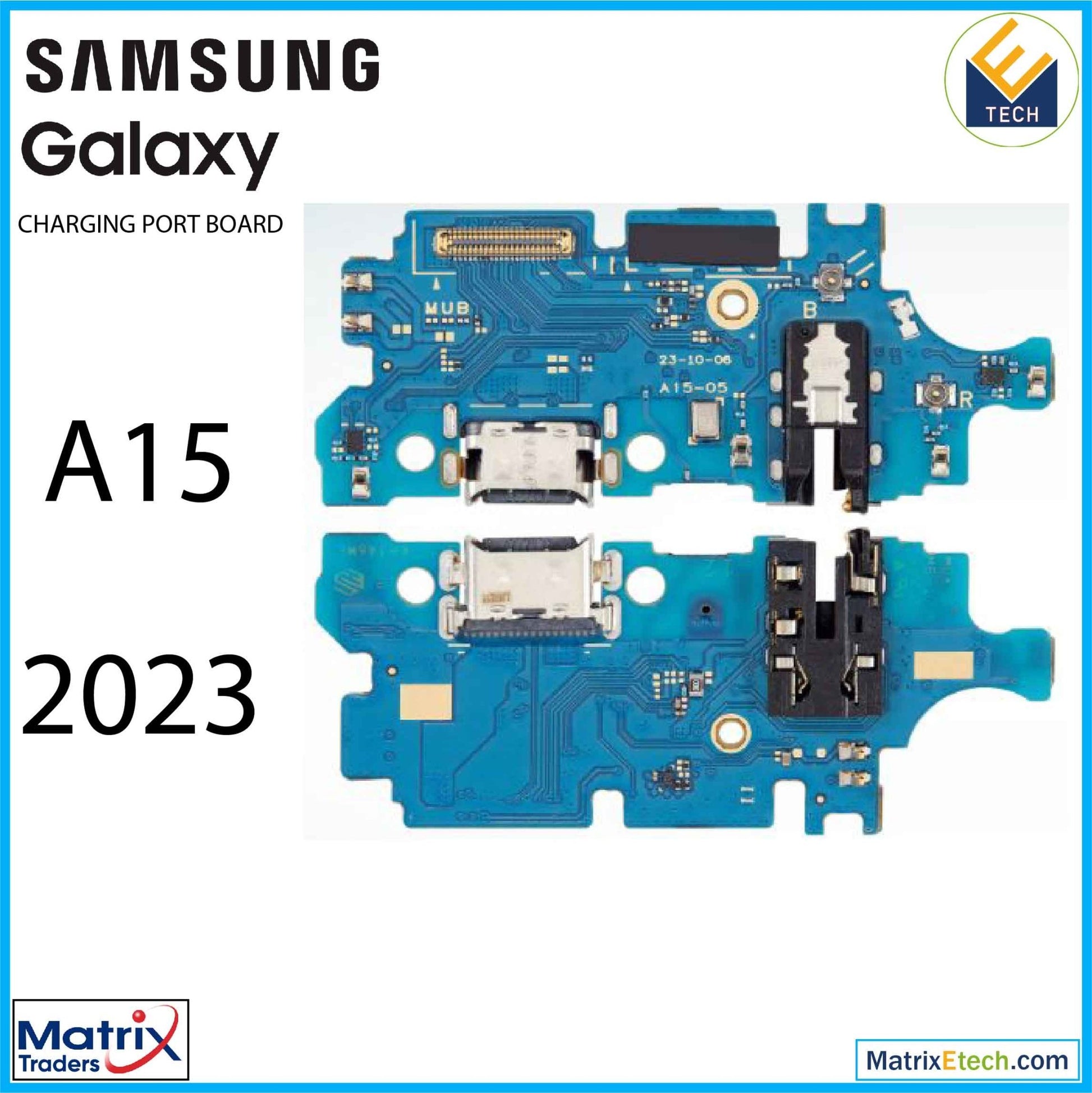 Samsung Galaxy A15 (A155 2023) Charging Port Board With Headphone Jack (Aftermarket Plus) - Matrix Traders