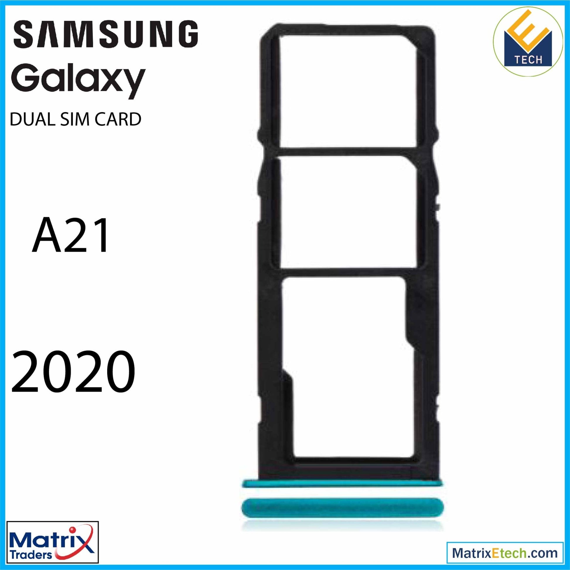 Samsung Galaxy A21 (A215 2020) Dual Sim Card Tray - Matrix Traders