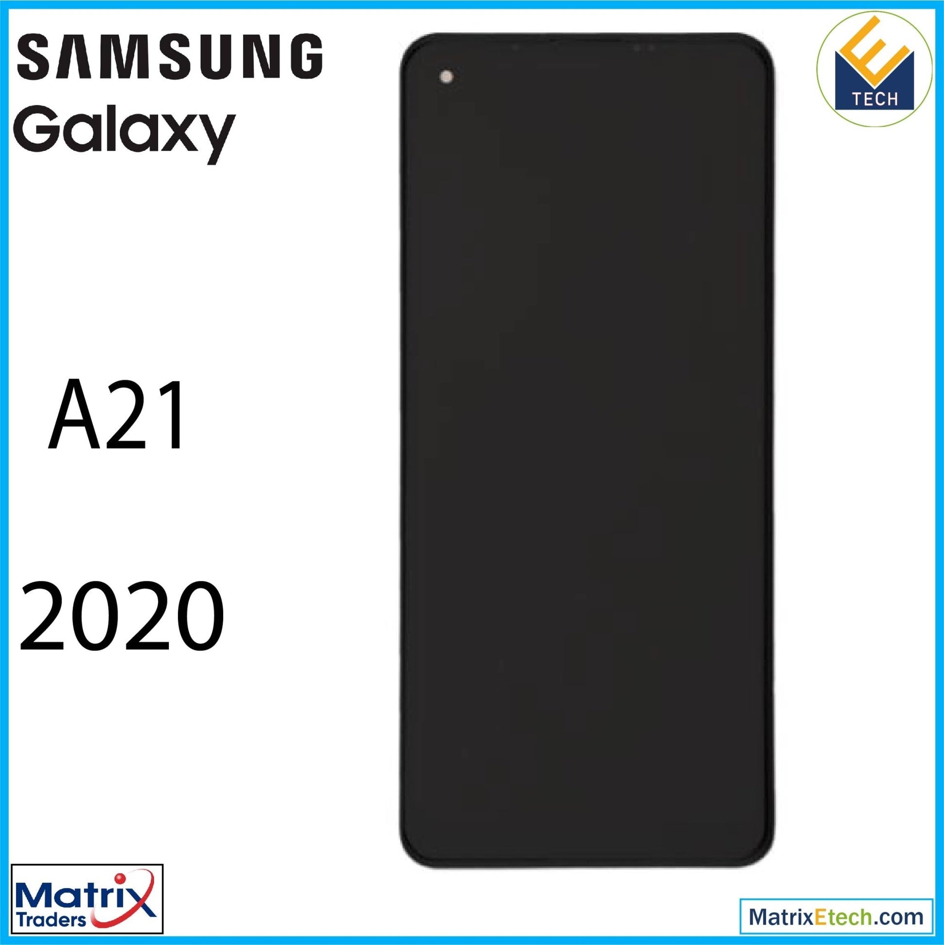 Samsung Galaxy A21 (A215 2020) LCD Assembly With Frame (Aftermarket Plus) - Matrix Traders