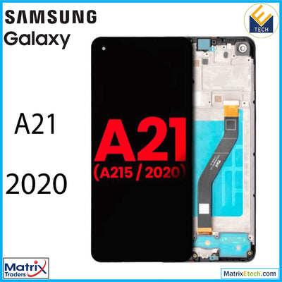 Samsung Galaxy A21 (A215 2020) LCD Assembly With Frame (Aftermarket Plus) - Matrix Traders