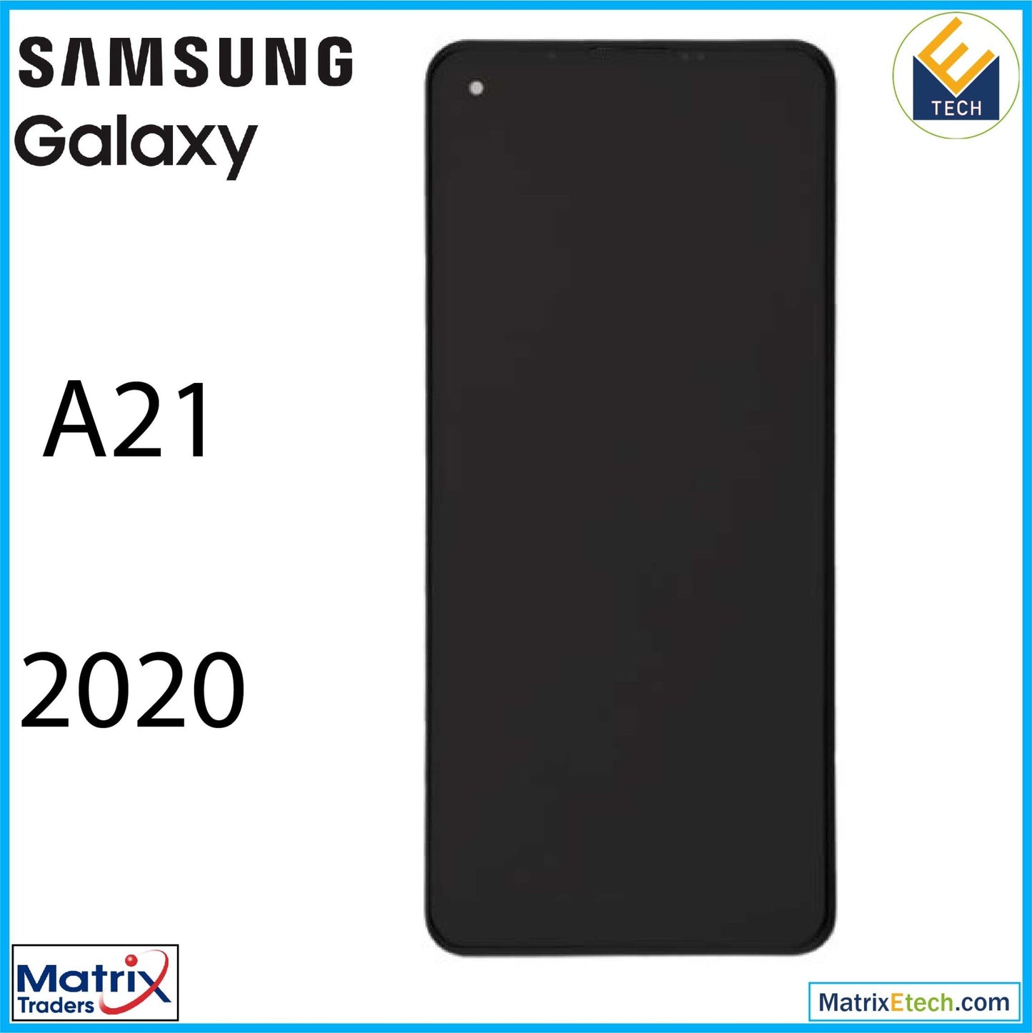 Samsung Galaxy A21 (A215 2020) LCD Assembly With Frame (All Colors) - Matrix Traders