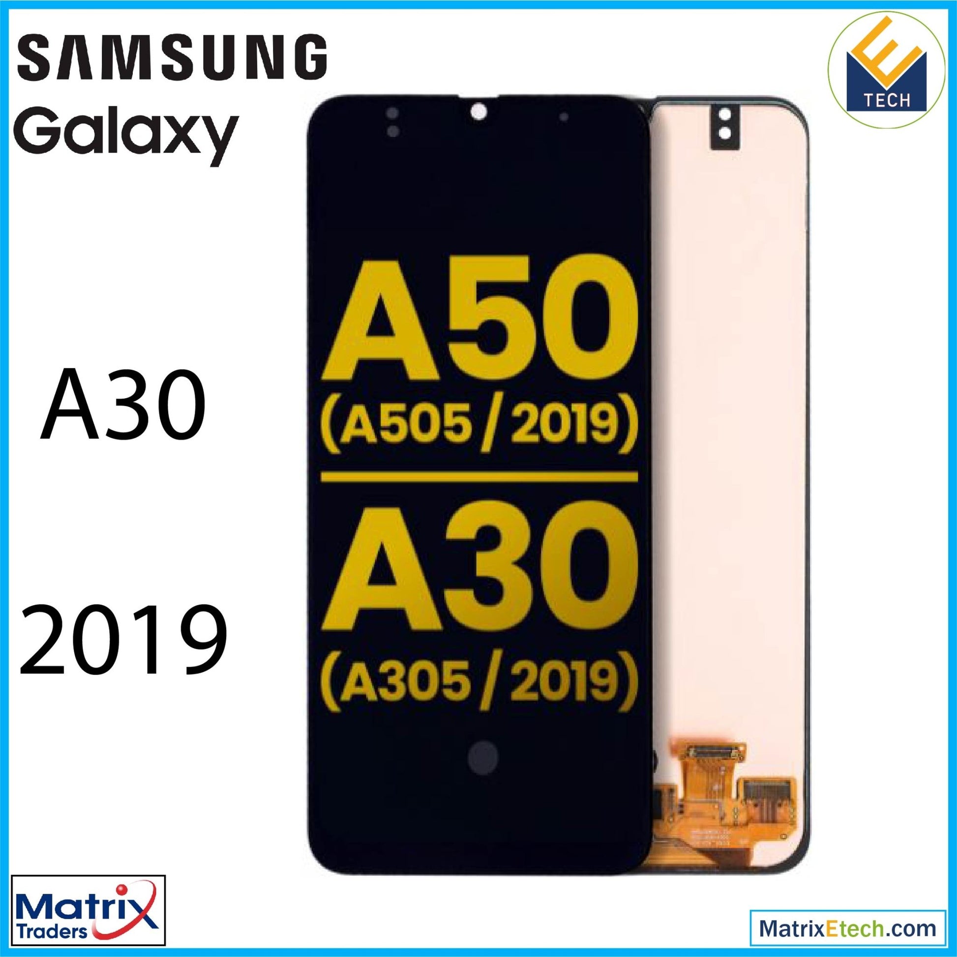 Samsung Galaxy A30 (A305 2019) OLED Assembly Without Frame (All Models) - Matrix Traders