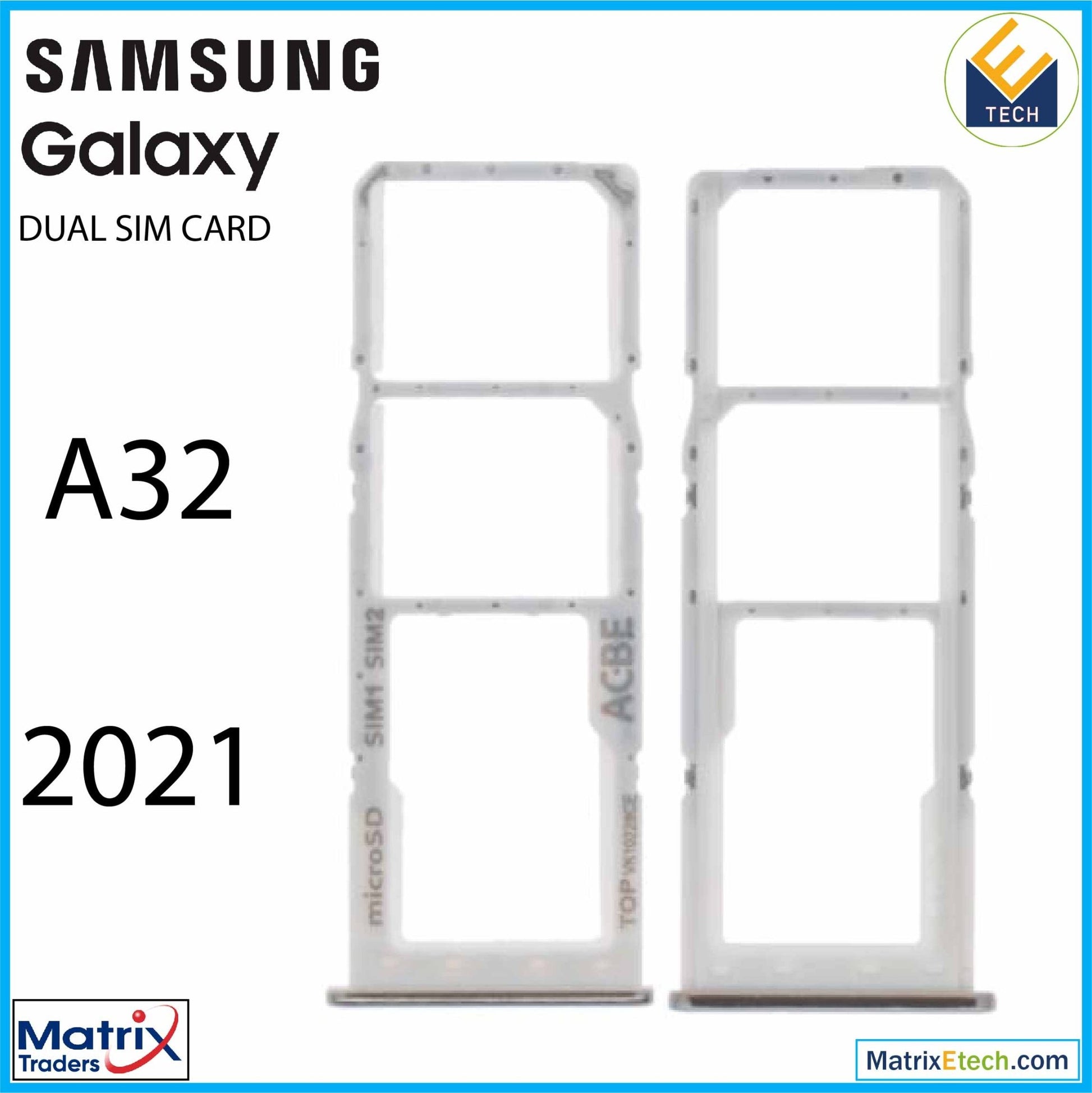 Samsung Galaxy A32 (A325 2021) Dual Sim Card Tray - Matrix Traders