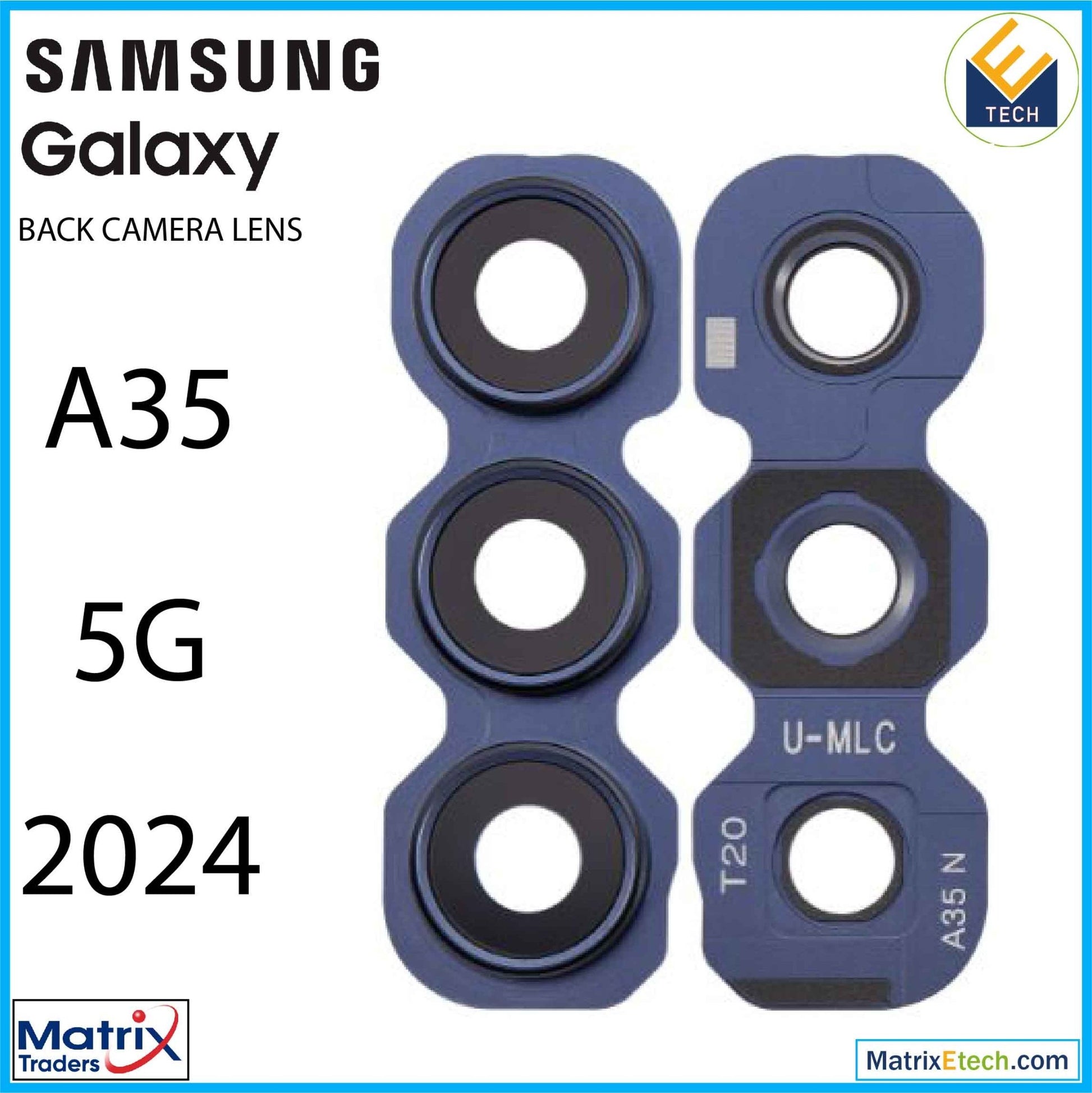 Samsung Galaxy A35 5G (A356 2024) Back Camera Lens With Bracket - Matrix Traders