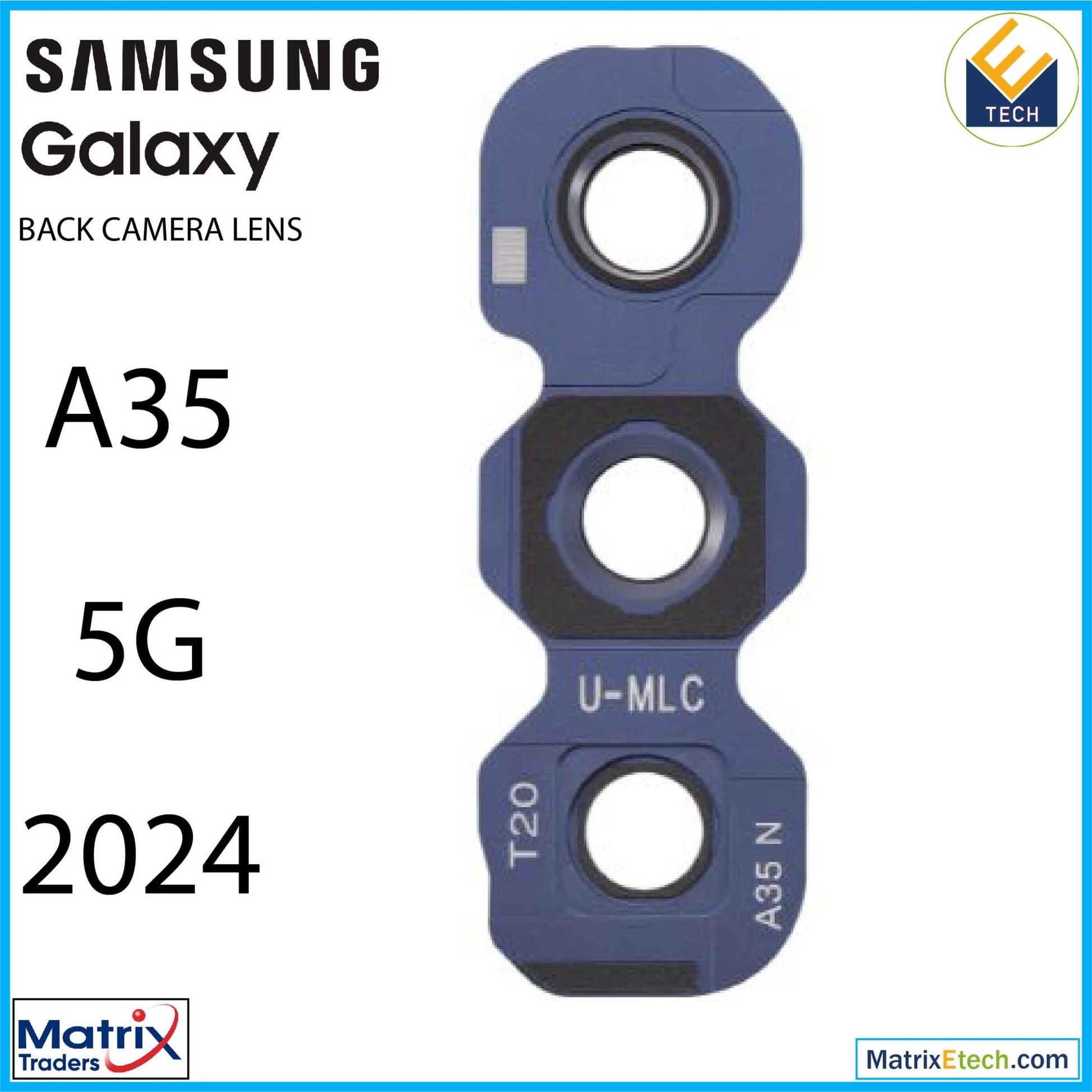 Samsung Galaxy A35 5G (A356 2024) Back Camera Lens With Bracket - Matrix Traders