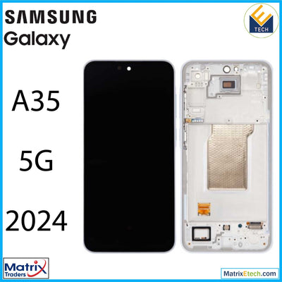 Samsung Galaxy A35 5G (A356 2024) OLED Assembly With Frame (Refurbished) - Matrix Traders