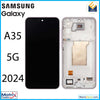 Samsung Galaxy A35 5G (A356 2024) OLED Assembly With Frame (Refurbished) - Matrix Traders