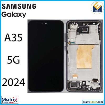 Samsung Galaxy A35 5G (A356 2024) OLED Assembly With Frame (Refurbished) - Matrix Traders