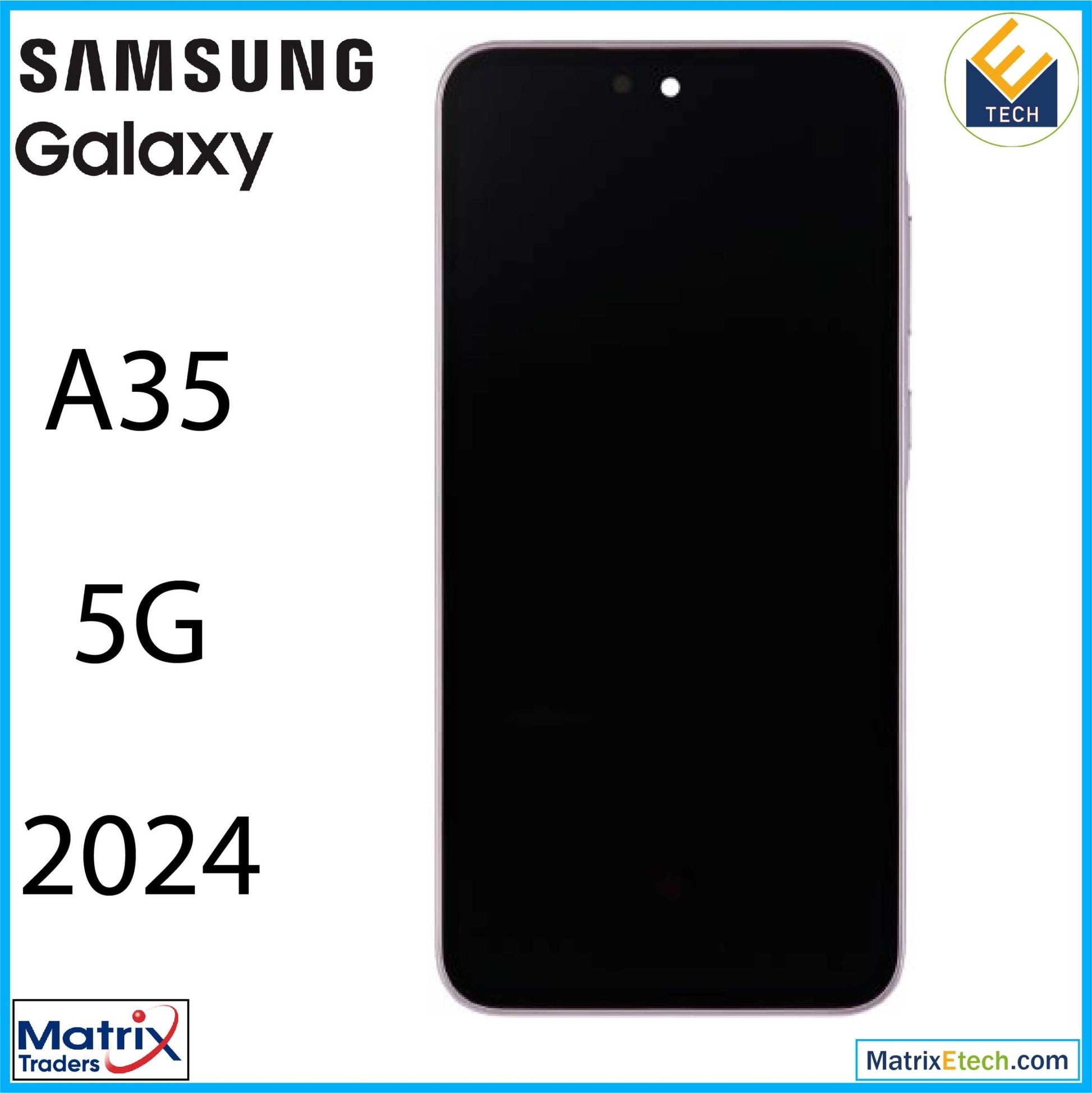 Samsung Galaxy A35 5G (A356 2024) OLED Assembly With Frame (Refurbished) - Matrix Traders