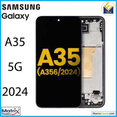 Samsung Galaxy A35 5G (A356 2024) OLED Assembly With Frame (Refurbished) - Matrix Traders