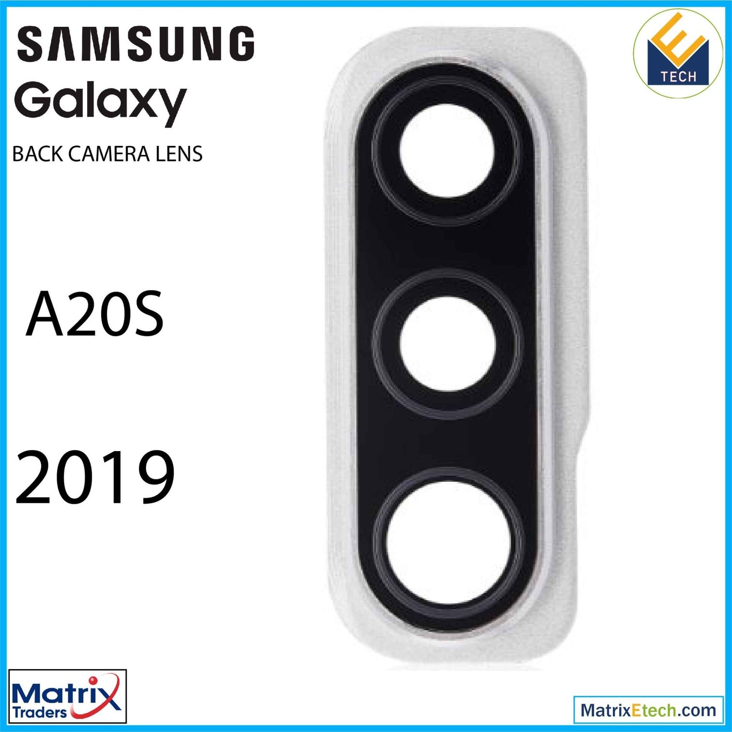 Samsung Galaxy A50S (A507 2019) Back Camera Glass Lens And Cover Bezel - Matrix Traders