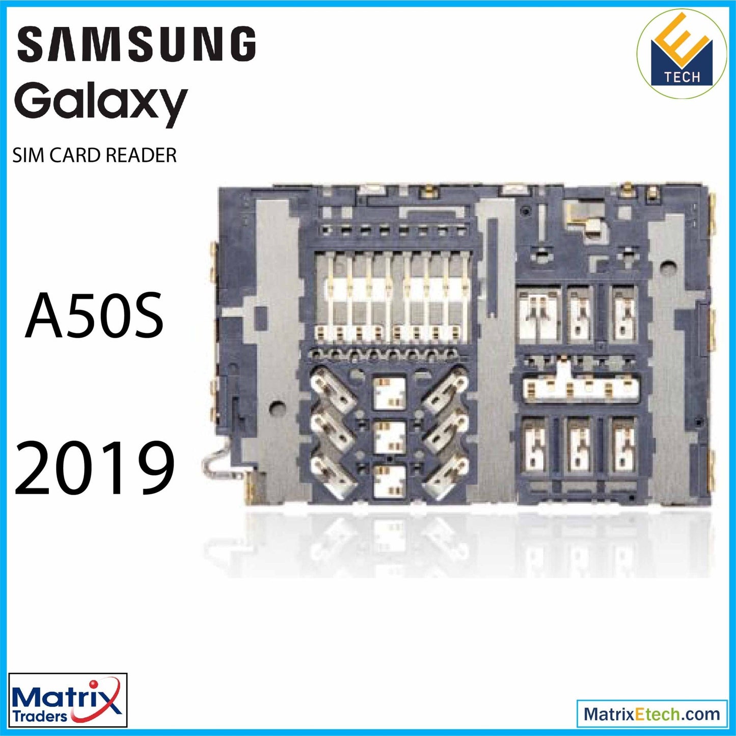 Samsung Galaxy A50S (A507 2019) Sim Card Reader (4 Piece Set) (Soldering Required) - Matrix Traders