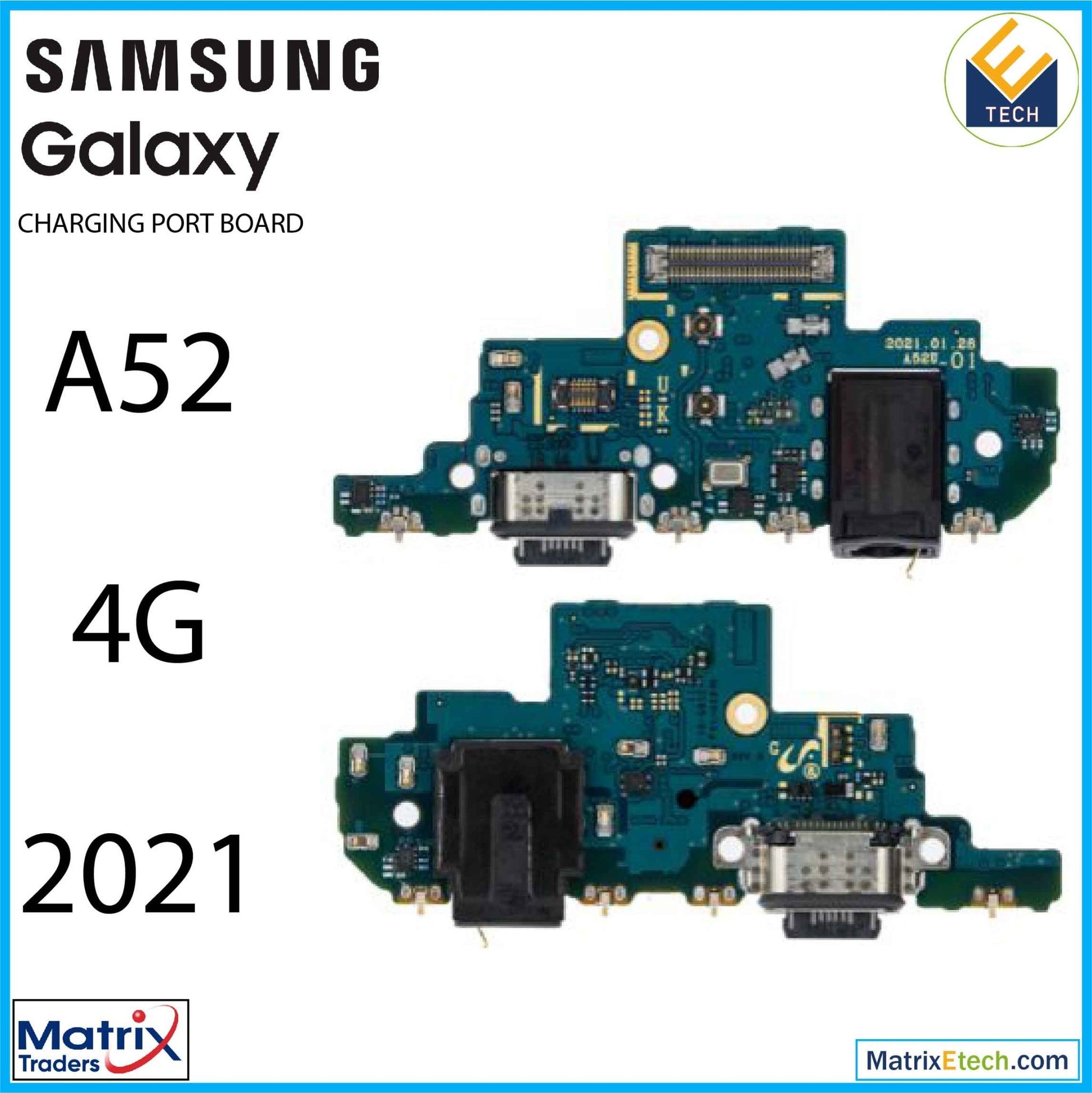 Samsung Galaxy A52 4G (A525 2021) Charging Port With Headphone Jack (US Version) - Matrix Traders