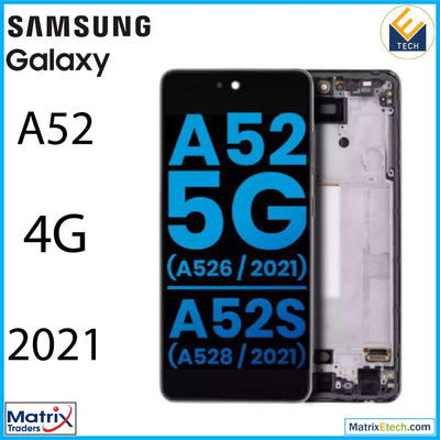 Samsung Galaxy A52 4G (A525 2021) LCD Assembly With Frame (Aftermarket Incell) - Matrix Traders