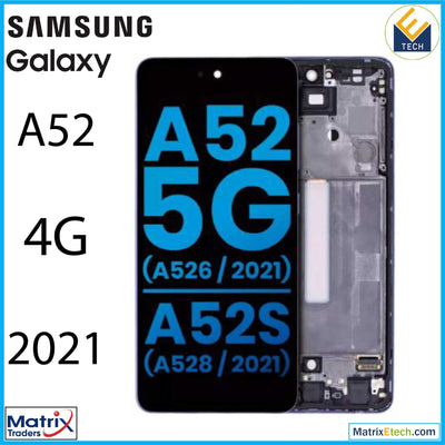 Samsung Galaxy A52 4G (A525 2021) LCD Assembly With Frame (Aftermarket Incell) - Matrix Traders