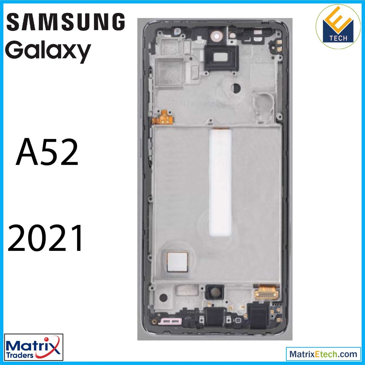 Samsung Galaxy A52 4G (A525 2021) OLED Assembly With Frame (6.46) (Aftermarket Plus) - Matrix Traders