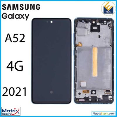 Samsung Galaxy A52 4G (A525 2021) OLED Assembly With Frame (Refurbished) - Matrix Traders