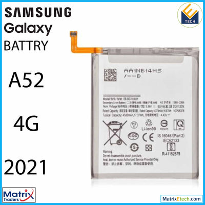 Samsung Galaxy A52 4G (A525 2021) Replacement Battery (EB - BG781ABY ) - Matrix Traders