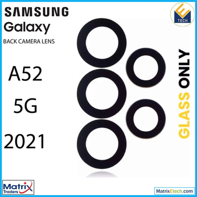 Samsung Galaxy A52 5G (A526 2021) Back Camera Lens With Adhesive (5 Piece Set) (10 Pack) - Matrix Traders