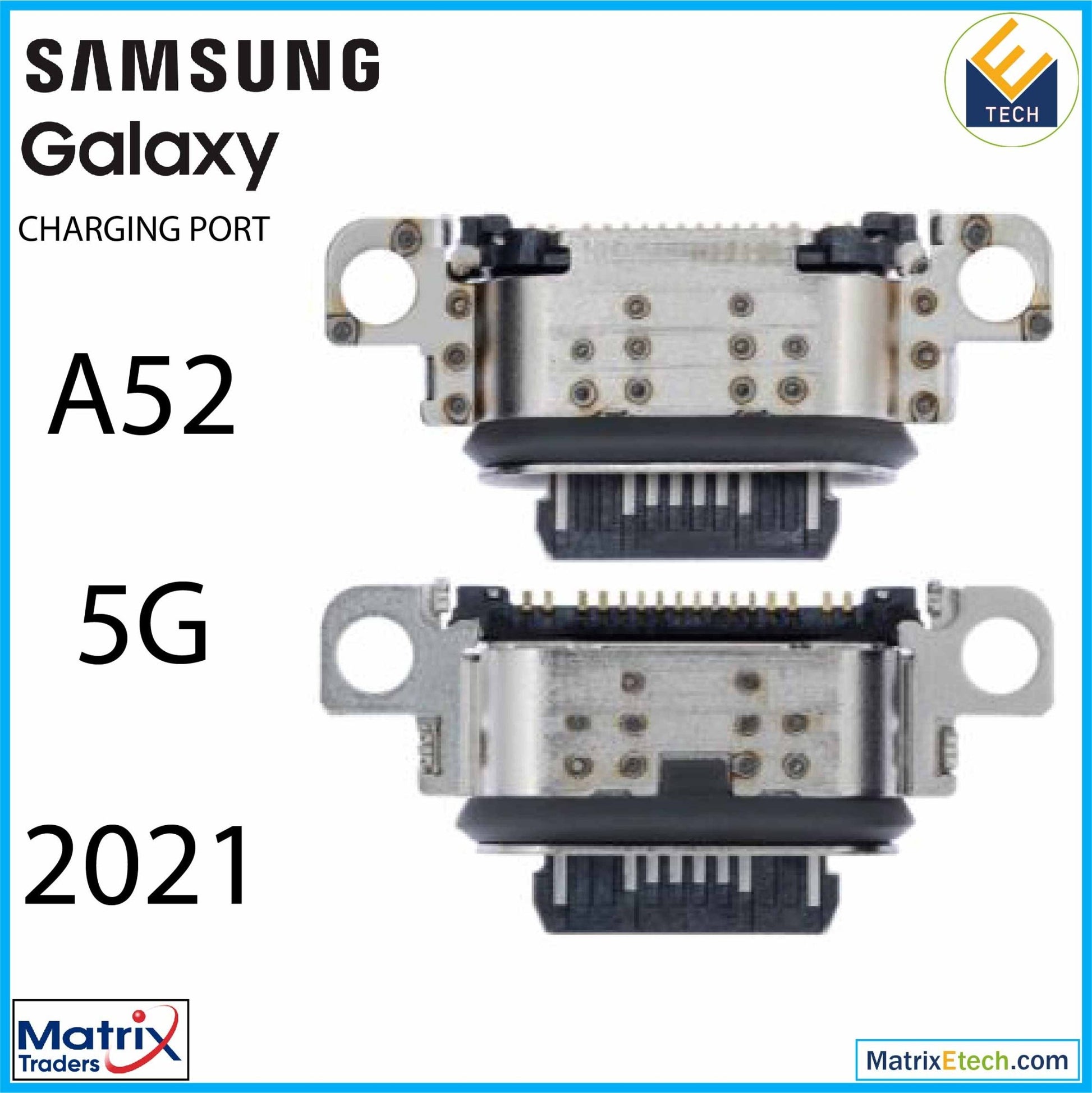 Samsung Galaxy A52 5G (A526 2021) Charging Port Only (Soldering Required) (10 Pack) - Matrix Traders