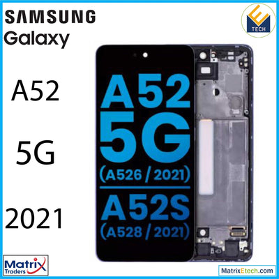 Samsung Galaxy A52 5G (A526 2021) LCD Assembly With Frame (Aftermarket Incell) - Matrix Traders