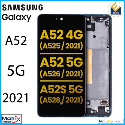 Samsung Galaxy A52 5G (A526 2021) OLED Assembly With Frame (Refurbished) - Matrix Traders