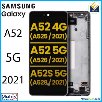 Samsung Galaxy A52 5G (A526 2021) OLED Assembly With Frame (Refurbished) - Matrix Traders