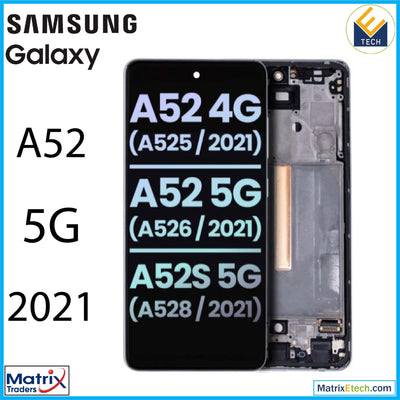 Samsung Galaxy A52 5G (A526 2021) OLED Assembly With Frame (Service Pack) - Matrix Traders