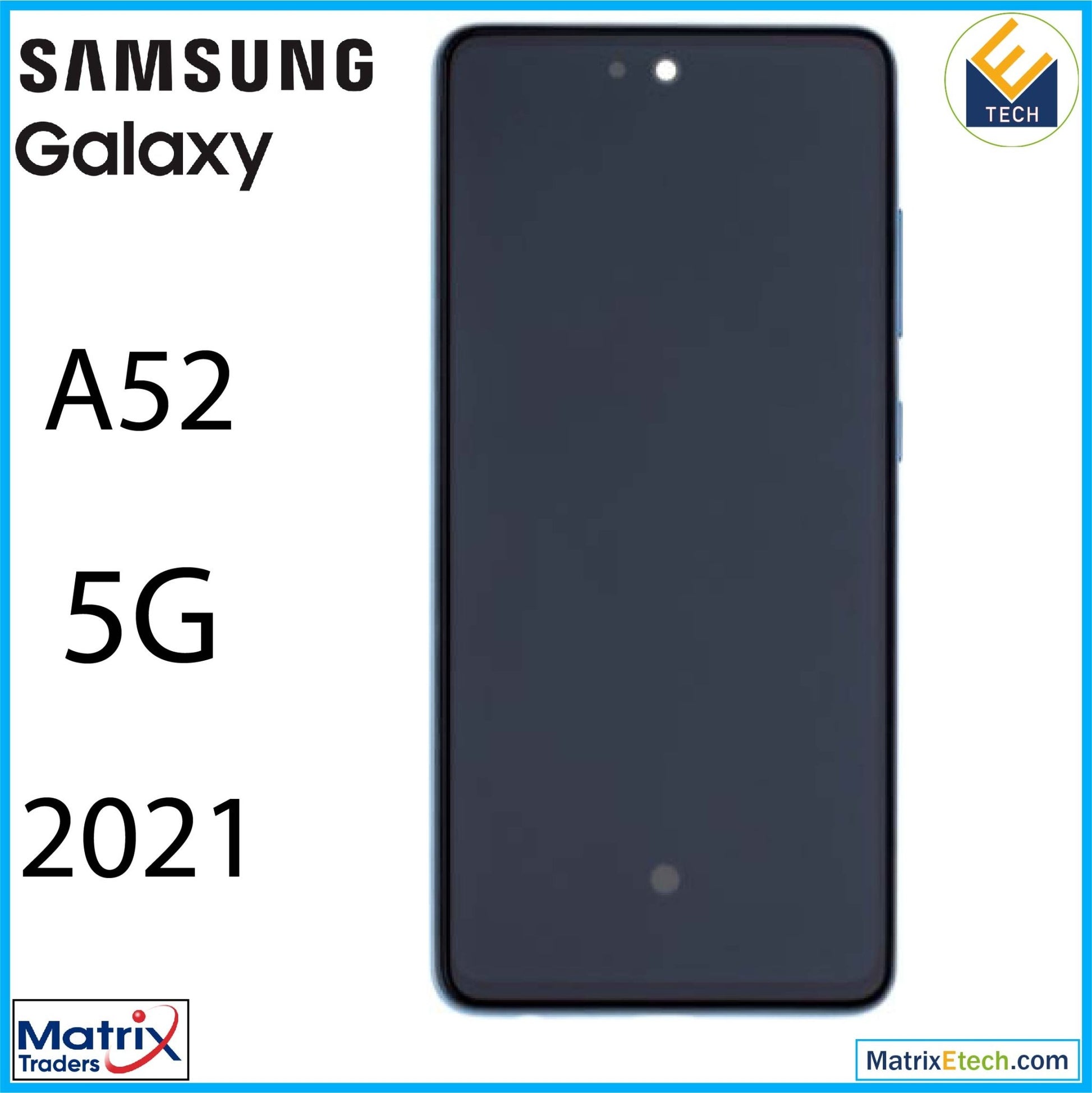 Samsung Galaxy A52 5G (A526 2021) OLED Assembly With Frame (Service Pack) - Matrix Traders