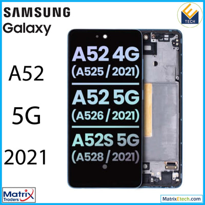 Samsung Galaxy A52 5G (A526 2021) OLED Assembly With Frame (Service Pack) - Matrix Traders