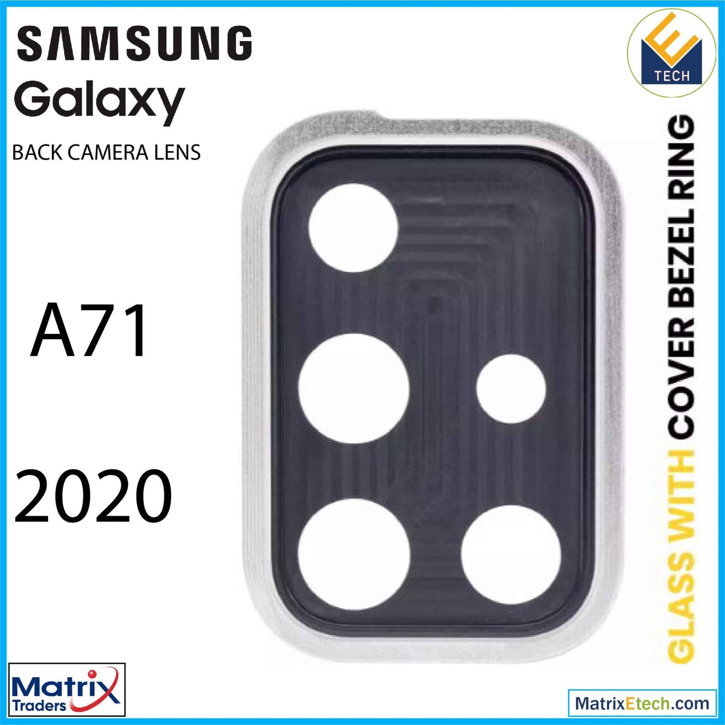 Samsung Galaxy A71 (A715 2020) Back Camera Lens With Cover Bezel Ring - Matrix Traders